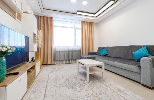 Nur-Sultan Apartment | Светлые апартаменты с прекрасным видом на достопримечательности