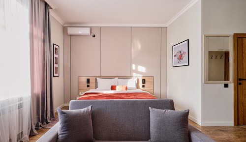 Basic Studio, 1 King Bed with Sofa bed, Kitchenette