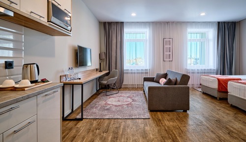Basic Studio, Multiple Beds, Kitchenette