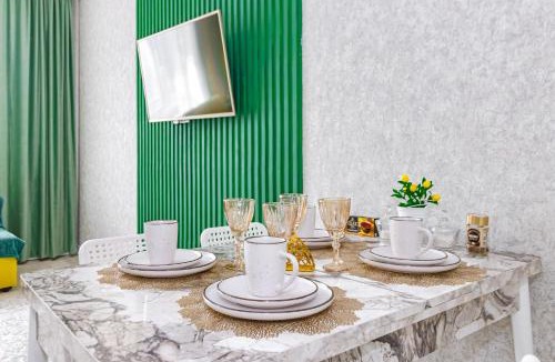 Yesil District Apartment | Стильная евродвушка на ботаническом саде с видом на Барыс Арена